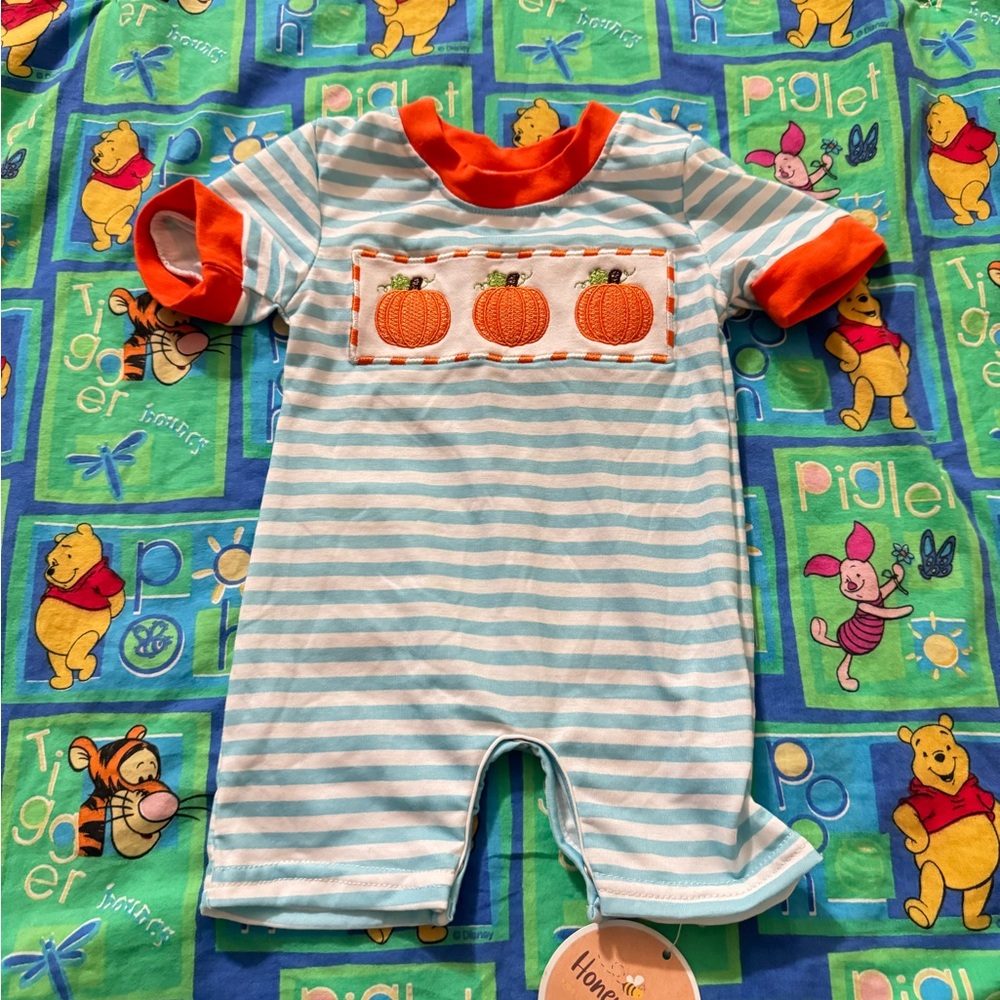Honey Bean Boutique Pumpkin Romper
